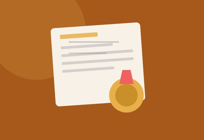 Scholarship award documents