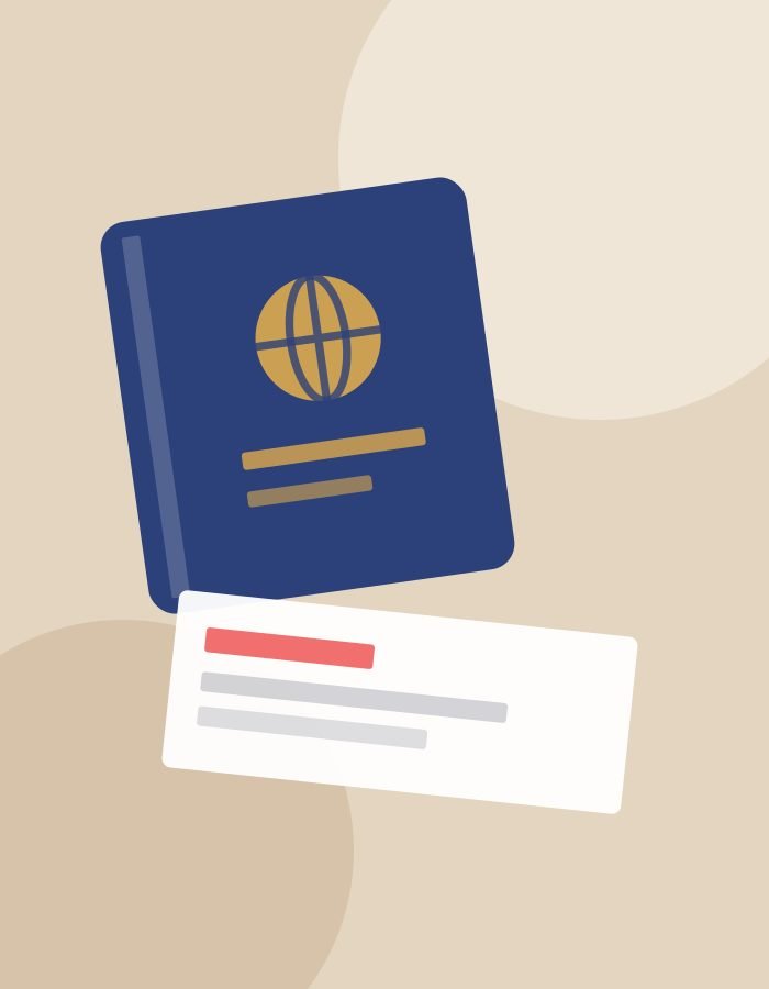 Client holding an approved passport